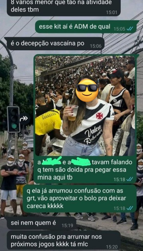 O cara quis desativar a conta pq disse que tava recebendo questionamento na DM, mas eu deixo aqui pra quem ainda ñ viu

O Vasco virou isso aí

Torcedor comum tendo a cara em grupos de organizada

Se algo acontecer comigo, e isso vai chegar em vocês, todo mundo sabe qm foi