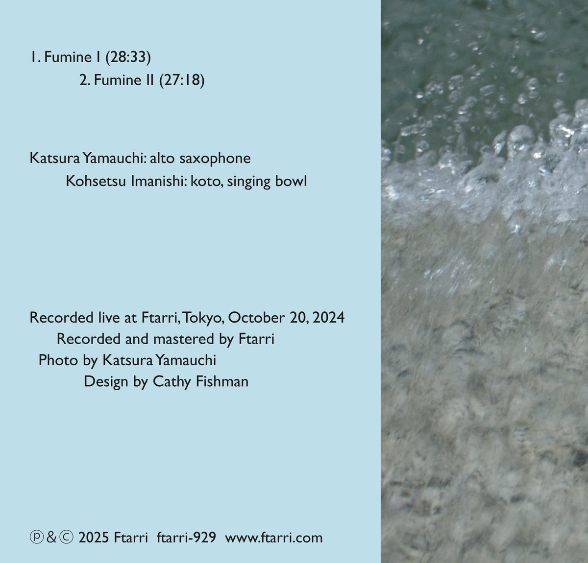 FUMINE・レコ発東京ツアー
●8月7日(木) 20:00
with 田中悠美子（三味線）大上流一（ギター）
<a href="/Permian/">Oregon Aaron</a>（品川区西五反田)1000円 - 3000円
●8月9日(土) 20:00
w 今西紅雪（箏）＠ftarri（東京都文京区本郷1-4）
2500円
●8月10日(日) 17:30
w 今西紅雪（箏）＠OTOOTO（東京都世田谷区北沢3-13）2500円
