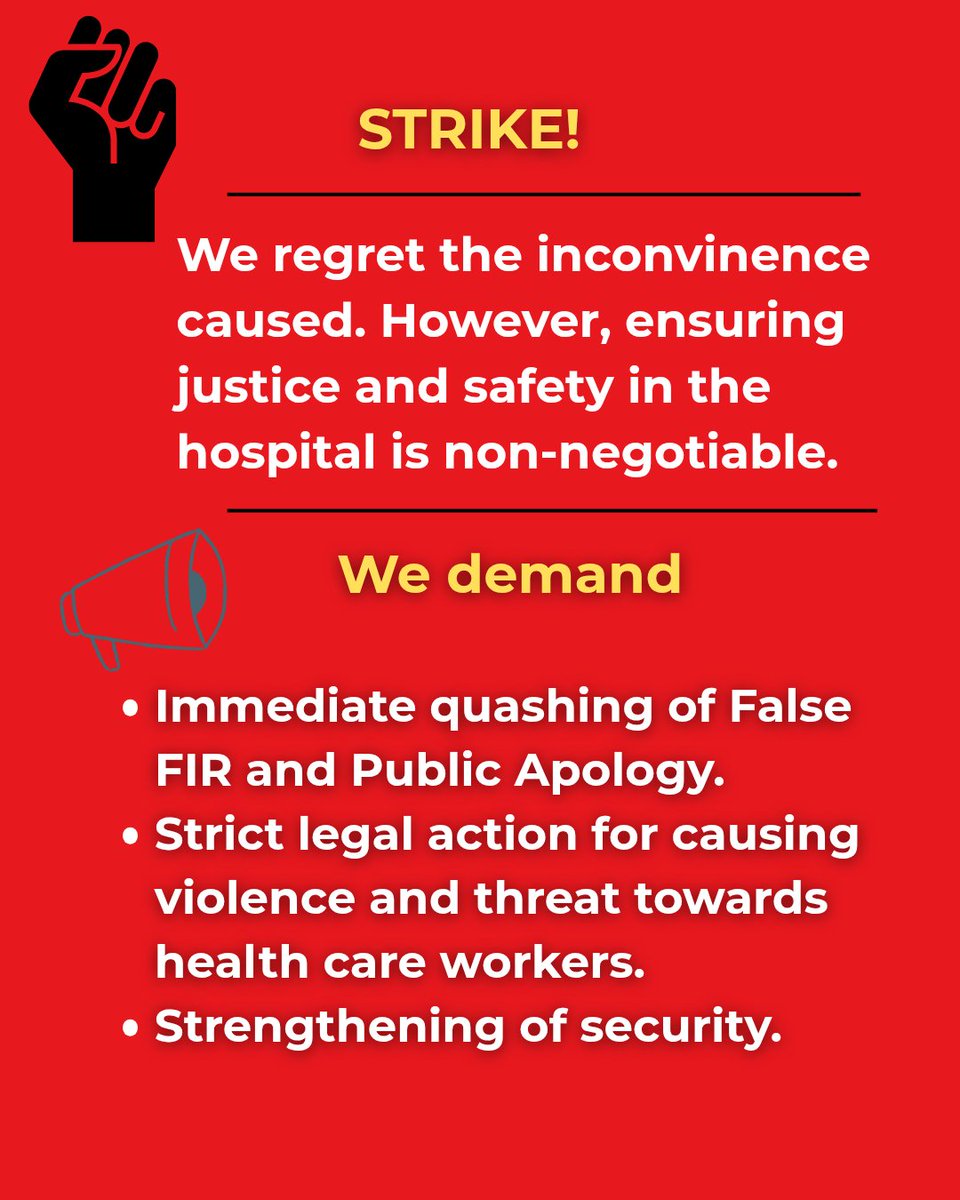 RDA AIIMS PATNA (@aiimspatnarda) on Twitter photo #JusticeForAIIMSPatna
#NowOrNeverForDoctors
#StandWithAIIMSPatnaDoctors
#StopDoctorsHarassment
<a href="/ndtv/">NDTV</a> <a href="/republic/">Republic</a> <a href="/htTweets/">Hindustan Times</a> <a href="/timesofindia/">The Times Of India</a> <a href="/IndianExpress/">The Indian Express</a>
<a href="/JPNadda/">Jagat Prakash Nadda</a> <a href="/narendramodi/">Narendra Modi</a> <a href="/aiims_patna/">AIIMS Patna</a> #JusticeForAIIMSPatna
#NowOrNeverForDoctors
#StandWithAIIMSPatnaDoctors
#StopDoctorsHarassment
<a href="/ndtv/">NDTV</a> <a href="/republic/">Republic</a> <a href="/htTweets/">Hindustan Times</a> <a href="/timesofindia/">The Times Of India</a> <a href="/IndianExpress/">The Indian Express</a>
<a href="/JPNadda/">Jagat Prakash Nadda</a> <a href="/narendramodi/">Narendra Modi</a> <a href="/aiims_patna/">AIIMS Patna</a>