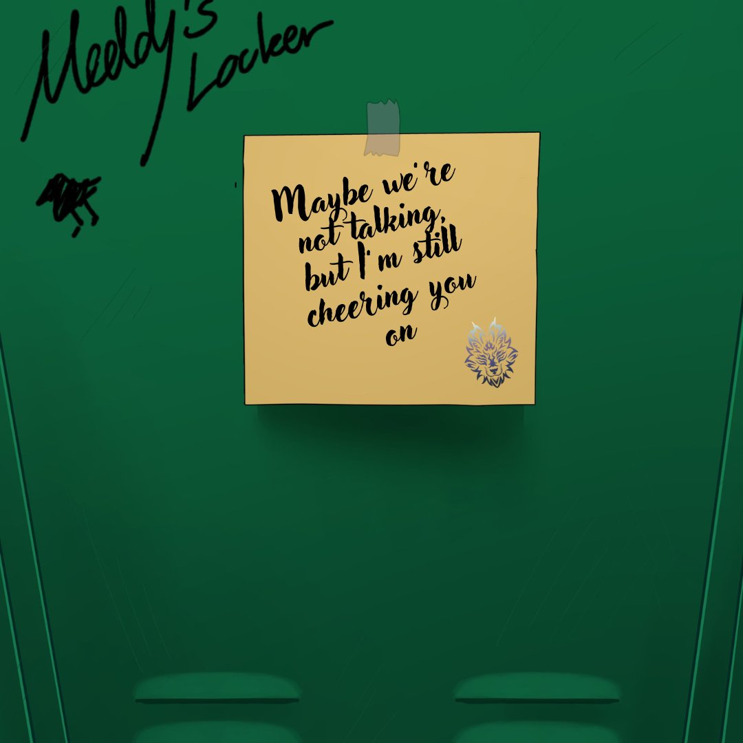 เช้านี้เงียบกว่าทุกวัน
เขาเดินมาหยุดที่ล็อกเกอร์เธอเงียบๆ
ก่อนจะติดกระดาษโน้ตไว้ข้างบนสุด ที่สายตาคนอื่นไม่น่าจะสังเกต
<a href="/MedelynMPC/">Medelyn 𓄿 (slow)</a>