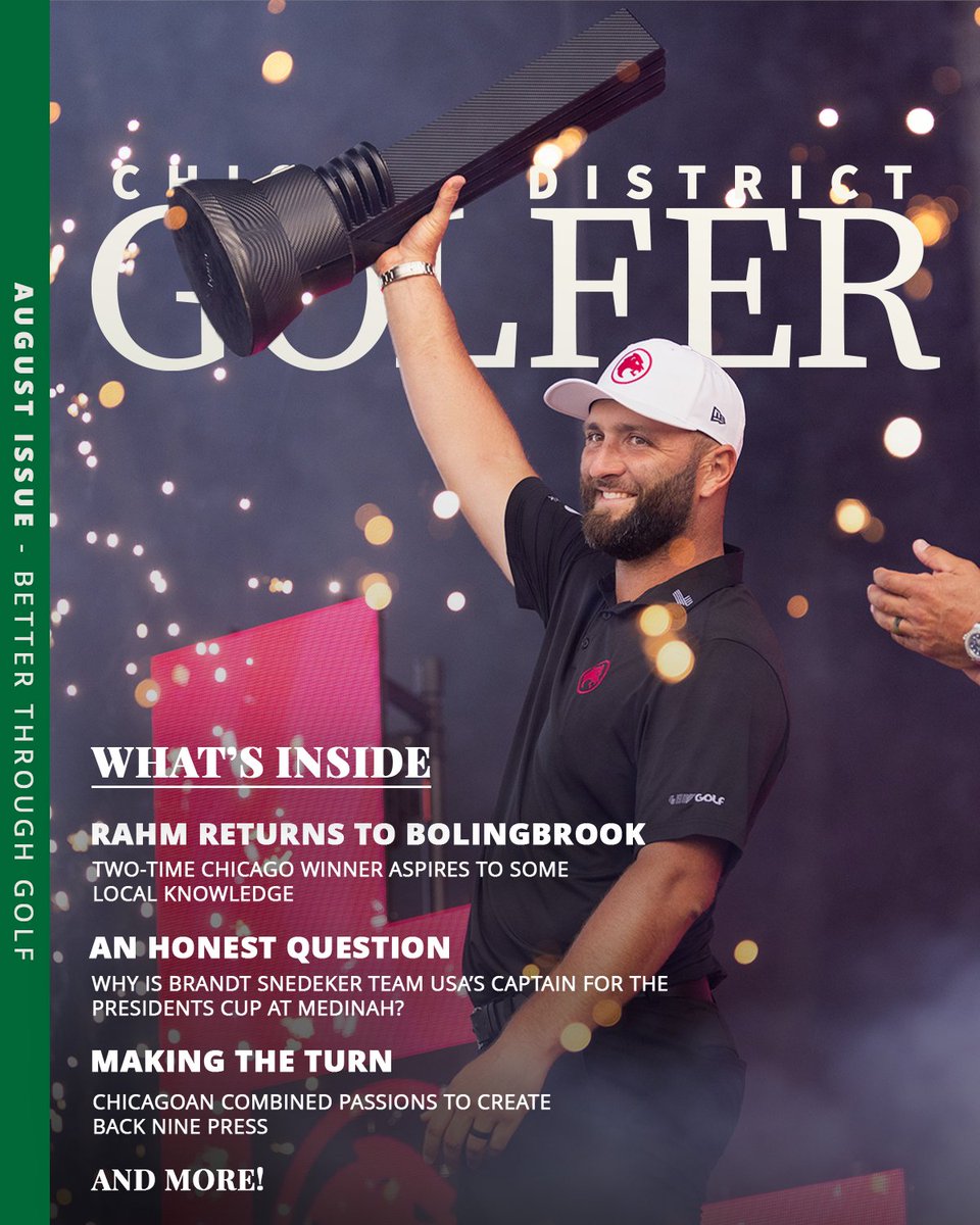 Rahm returns!

The August issue of Chicago District Golfer has officially hit homes! This month's edition is headlined by feature stories on <a href="/livgolf_league/">LIV Golf</a> Chicago, the 2026 <a href="/PresidentsCup/">Presidents Cup</a>, last month's #ILStateAm and more.

Head to cdga.golf/3U7kVCU for the full magazine.