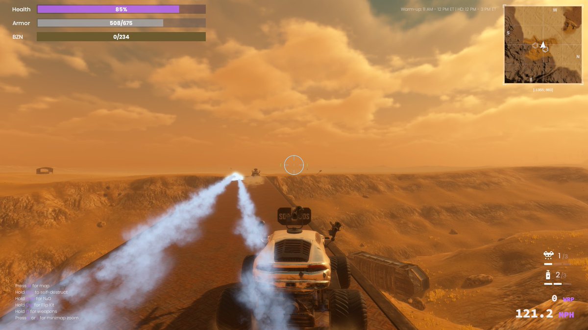 Game day! Don’t miss today’s High Distribution event:

Like and retweet ⤵️

Warm-up: 11 AM - 12 PM ET 
High $BZN distro: 12 PM - 3 PM ET

🖥️Game Download: warriders.com/downloads/
🆓Free vehicle for all new players.

#P2E #gaming #nftart #Metaverse #NFT