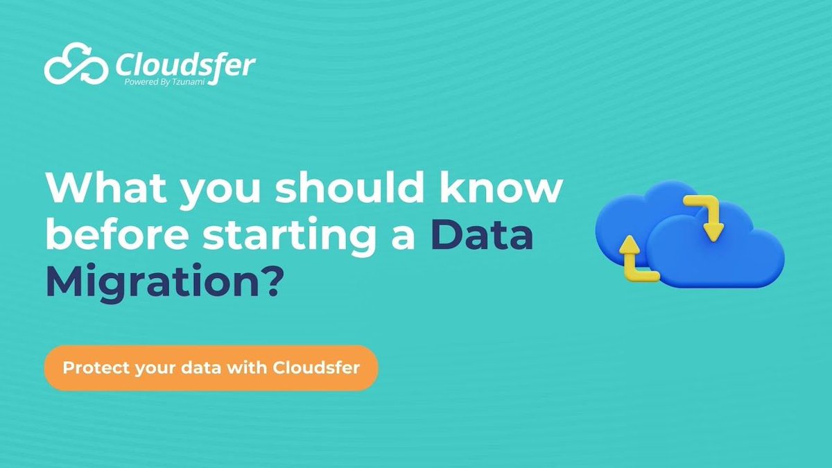🎥 Planning a data migration?
 Watch this short intro to learn:
 ✔️ What to check before you migrate
 ✔️ How to avoid data loss &amp; downtime
 ✔️ Why Cloudsfer is built for smooth migrations
👉 Watch now: youtu.be/baTQ2MA_jS4

#CloudMigration #DataMigration #Cloudsfer