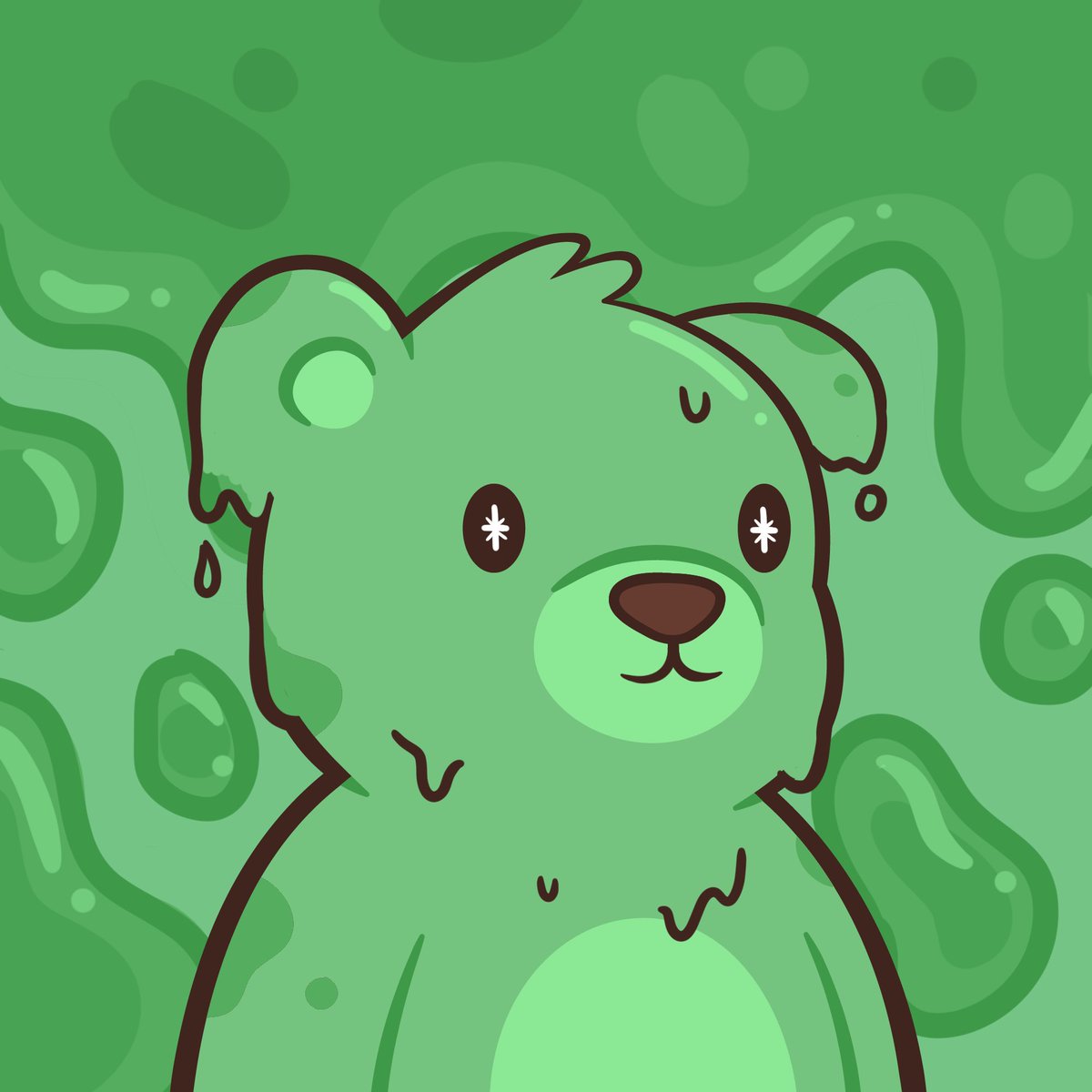 #NewProfilePic by <a href="/bearish_af/">BEARISH</a> 

SL1M3 BEAR IS ALIVE! 🧪💚
Anyone feeling BearishAF?