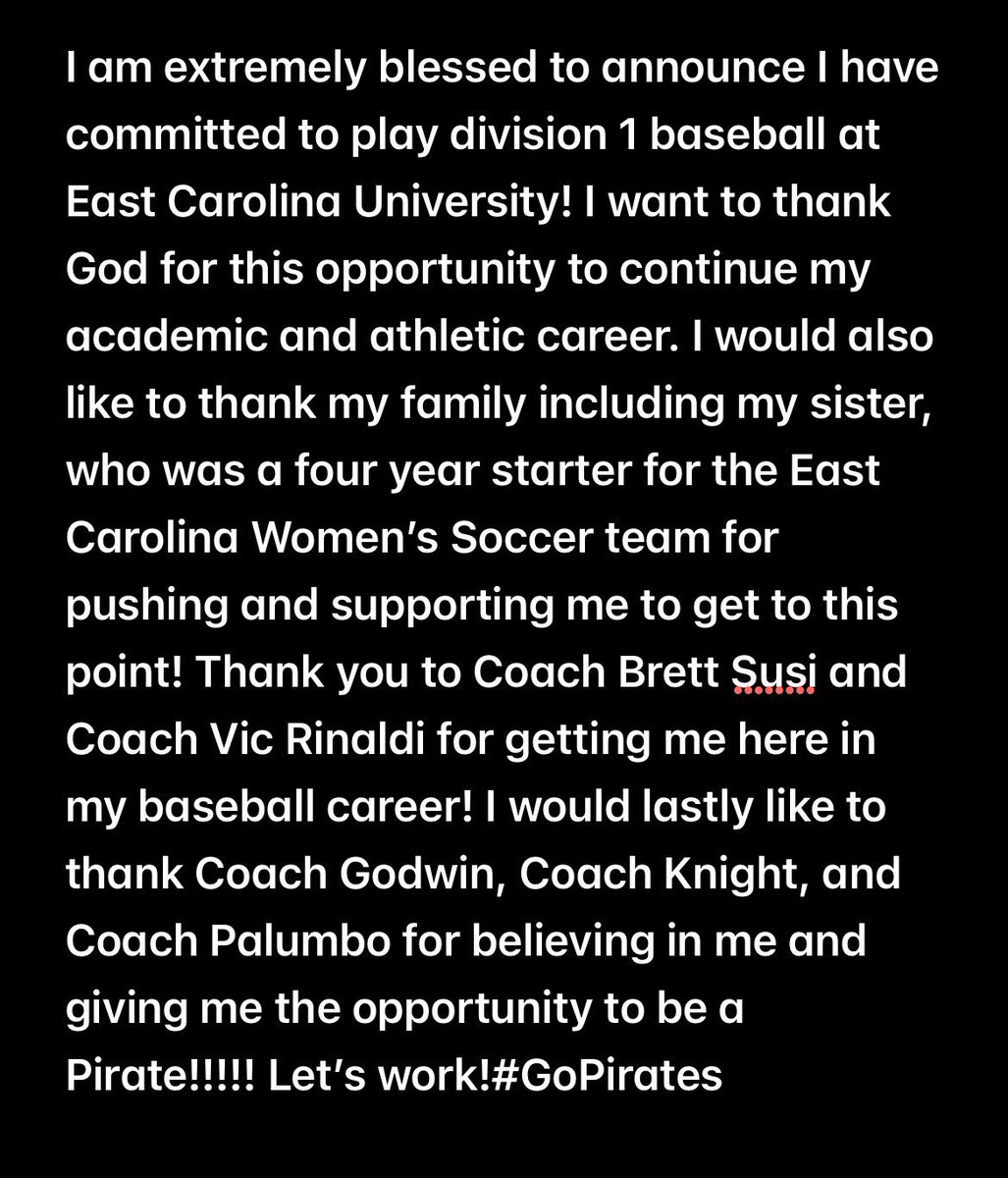 Pirate Radio ☠️ (@pr927fm) on Twitter photo WELCOME ABOARD 🏴☠️: Another rising high school baseball star has committed to <a href="/ECUBaseball/">ECU Baseball</a> . Coby Dagata is a 6-foot-6 right-handed pitcher from Connecticut.
📹 Coby Dagata WELCOME ABOARD 🏴☠️: Another rising high school baseball star has committed to <a href="/ECUBaseball/">ECU Baseball</a> . Coby Dagata is a 6-foot-6 right-handed pitcher from Connecticut.
📹 Coby Dagata