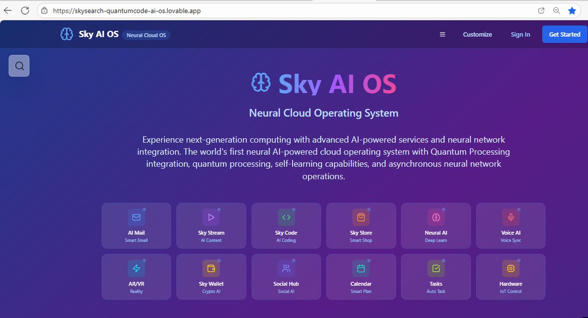 theKing_Kev's tweet image. Great News for everyone!! #SkyAiOs is now live &amp;amp; online -This week our team @AriaUniversal  partners with @googleafrica &amp;amp; @lovable_dev @Google to deploy a new cloud based deep neural learning aios ecosystem #SkyAiOs …ysearch-quantumcode-ai-os.lovable.app  #streamwithAi #searchwithai #automateAi
