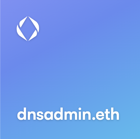 just registered dnsadmin.eth.

had to secure the namespace for our admin dashboard at dnsadmin‌.eth‌.community

if you own an .eth name, you get a page.

for example if you own john.eth you get john‌.eth‌.community (or eth‌.community/john).