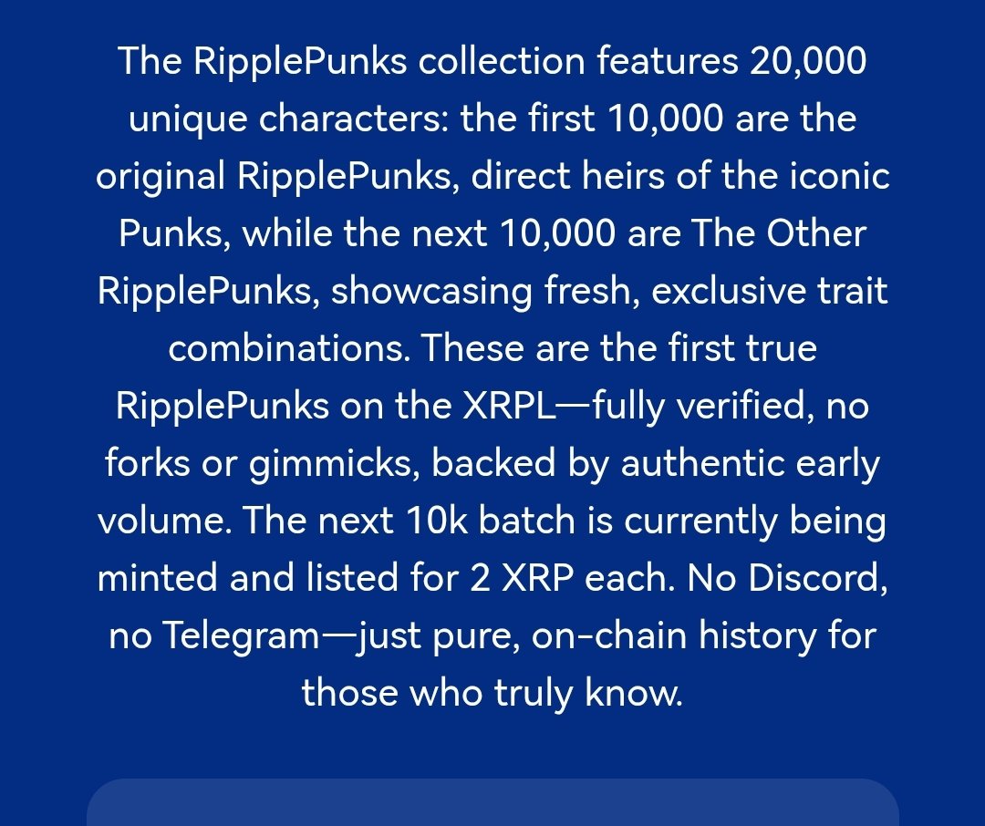 Views on XRPL (@viewsonbrews) on Twitter photo Imagine being this much of s sack of sh.t....Minting another 10,000 nfts to dilute everyone's investment after stopping royalty rewards and completely rugging the project....
<a href="/shitheadsXRPL/">SHIT-HEADs</a> here's your next candidate - Luc, the former owner of RipplePunks. Now a CTO project Imagine being this much of s sack of sh.t....Minting another 10,000 nfts to dilute everyone's investment after stopping royalty rewards and completely rugging the project....
<a href="/shitheadsXRPL/">SHIT-HEADs</a> here's your next candidate - Luc, the former owner of RipplePunks. Now a CTO project