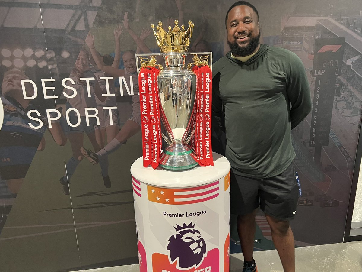 Premier League trophy! Great experience this weekend in Atlanta.