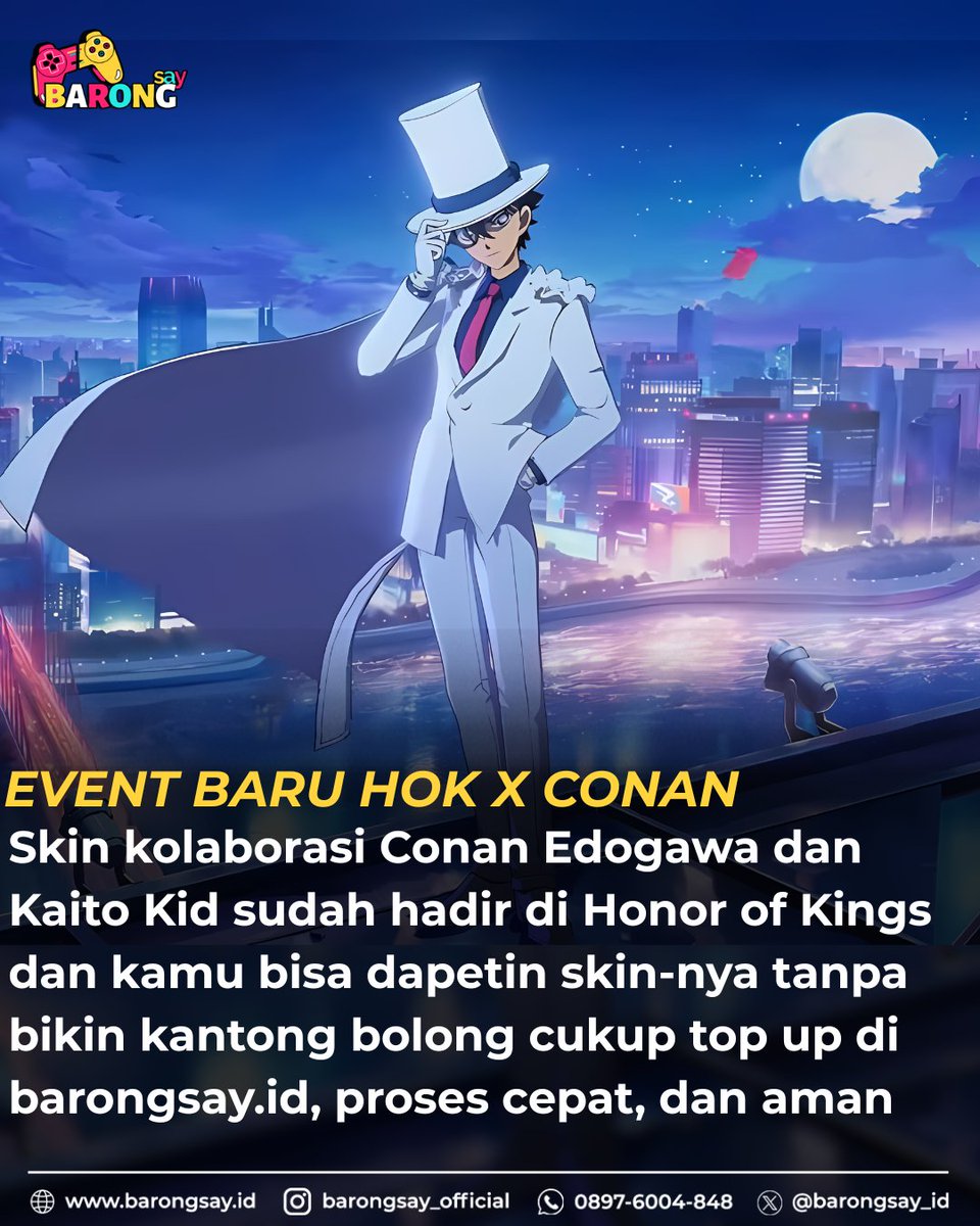 Jarang nih ada yang Collab sama Konan 🤔

📌TEMPAT TOP UP HSR, GENSHIN, ZZZ and many more LEGAL, AMAN, TERPERCAYA:
➤ Hanya di BARONGSAY.ID! Proses kilat
➤ Layanan Top Up Aktif 24 Jam, transaksi melalui website barongsay.id