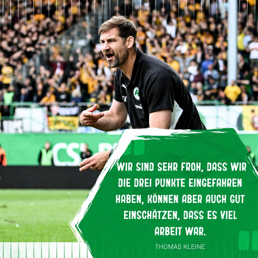 kleeblattfuerth's tweet photo. Den Sieg erarbeitet ➕3⃣
#Kleeblatt #SGFSGD https://t.co/o7LDjFSG7c