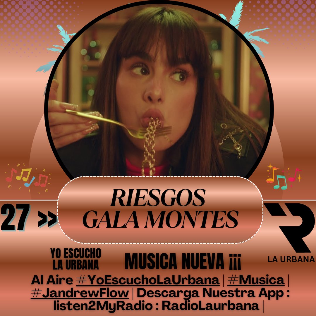 Yo Escucho La Urbana (@laurbana___) on Twitter photo Esta Semana La #27 #Riesgos - <a href="/GalaMontes2/">Galamontes</a> ¡ Nueva Entrada ¡
#LasMasUrbanas - #YoEscuchoLaUrbana Con #JandrewFlow - Las Canciones Mas Urbanas De La Semana #LaUrbana #Music #Radio #ParaTii - #RankingDancing | Esta Semana La #27 #Riesgos - <a href="/GalaMontes2/">Galamontes</a> ¡ Nueva Entrada ¡
#LasMasUrbanas - #YoEscuchoLaUrbana Con #JandrewFlow - Las Canciones Mas Urbanas De La Semana #LaUrbana #Music #Radio #ParaTii - #RankingDancing |