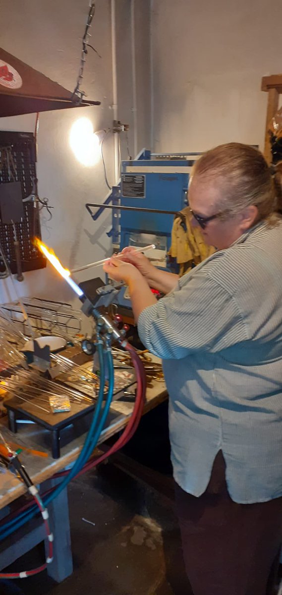 Glass blowing with <a href="/jamesstewardso2/">GlassHaze</a> via handmadeinhawkshead.co.uk 
Cannot rate highly enough. Thoroughly enjoyable morning making pendants. Thanks James, bloody brilliant!