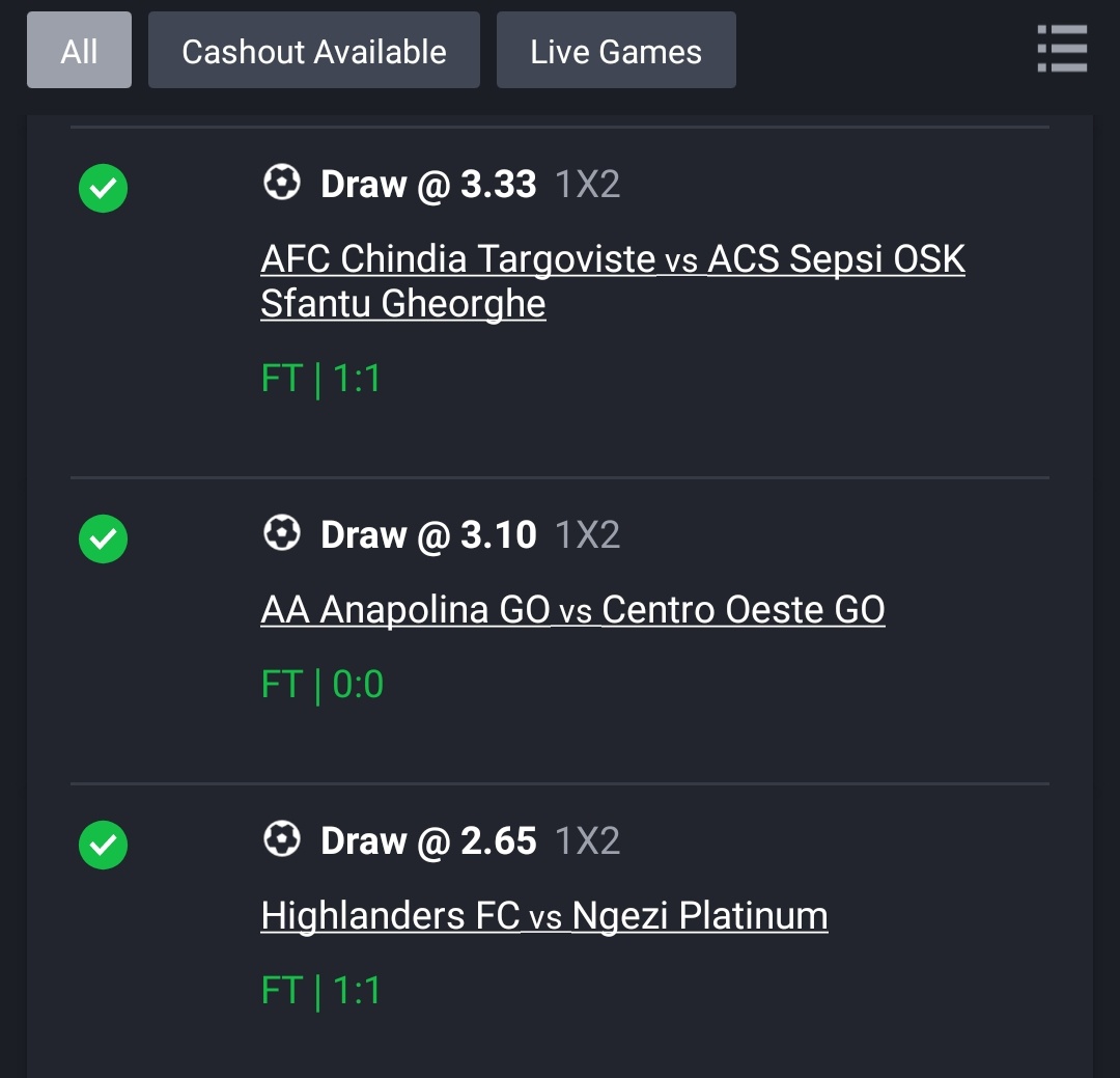 First 3 from all Draws posted today😋Boom💥💥💥💥💥Boom!!!! 💥Boom 💚💚💚 🥳🥳🥳🥳🥳👏👏 
Chop am clean Mouth 😋