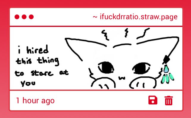 *slides his food bowl over to him* EAT YO FOOD BITCH DAMN!! FUCK YOU'RE LOOKING CRAZY FOR!! /silly

ifuckdrratio.straw.page