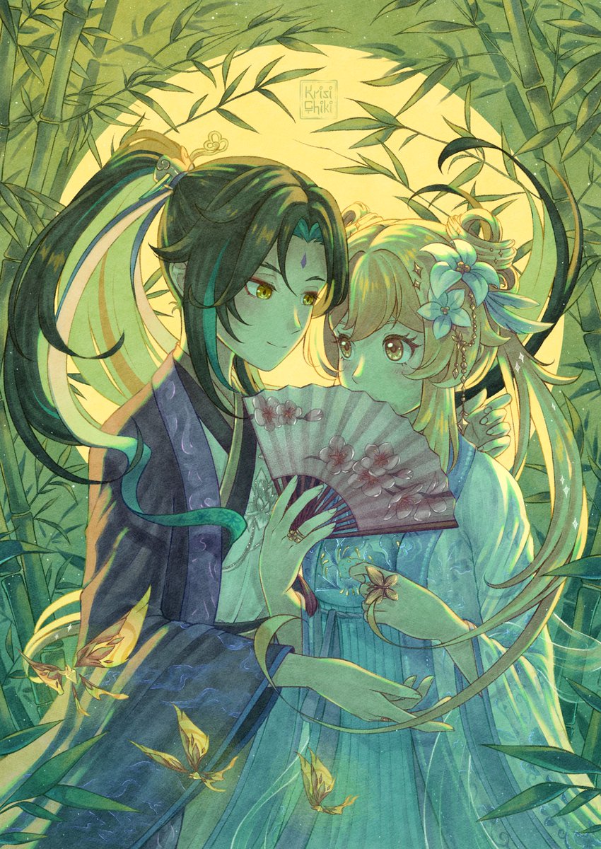My contribution to the amazing XiaoLumi Fanzine ✦ Sojourner’s Sweet Dream 💛💚

It was an honor to be part of the project and have my art featured alongside so many incredible artists 🥹

#xiaolumi #魈蛍 #魈荧