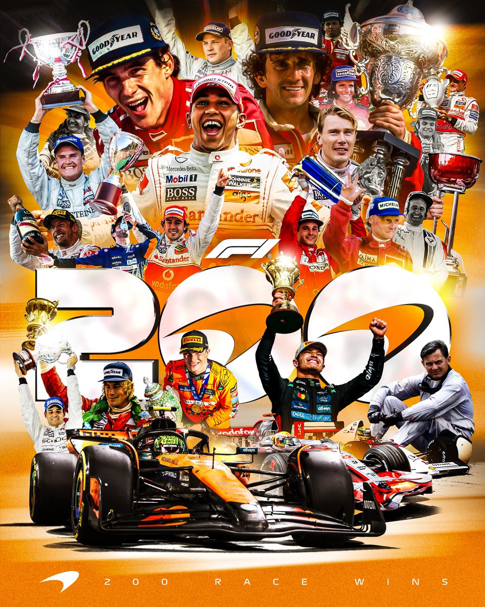 200 GRAND PRIX WINS! 💯💯

👏👏👏 <a href="/McLarenF1/">McLaren</a> 

#F1 #HungarianGP