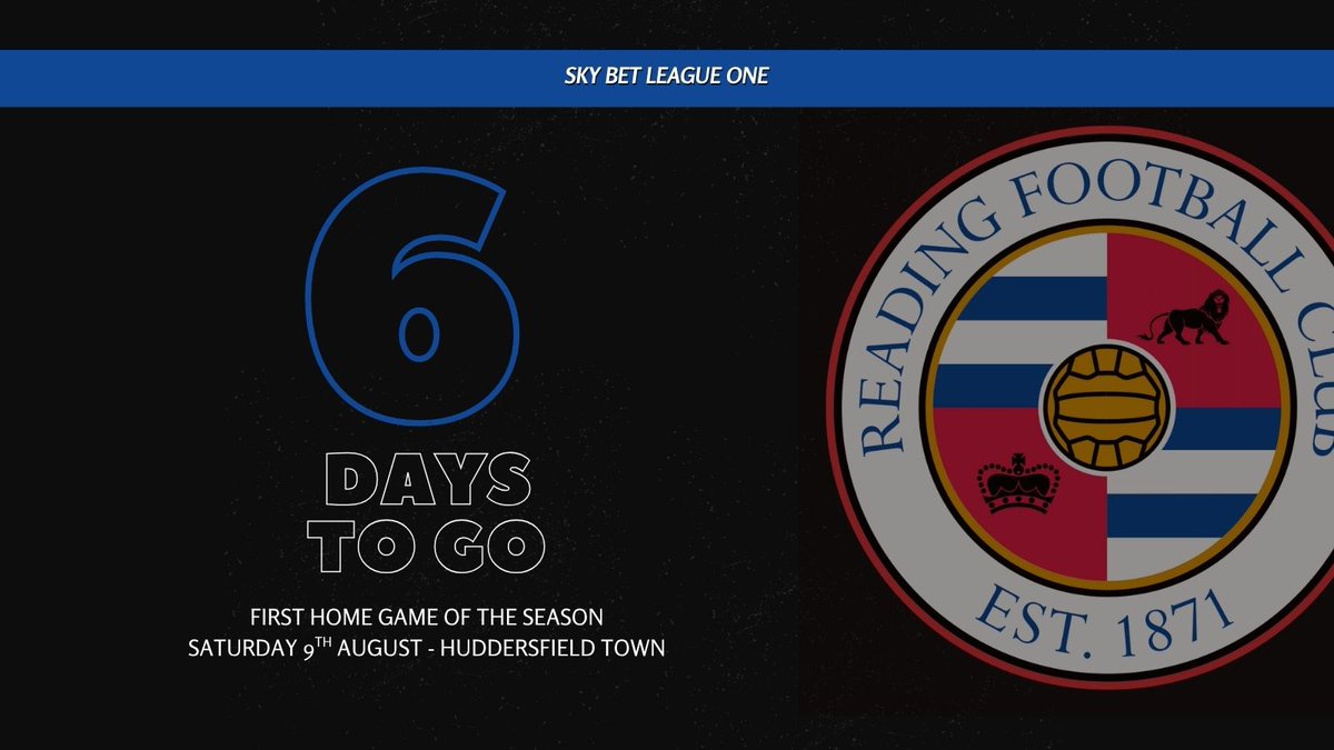Royals' fans are you ready? The countdown to Reading FC's first home game of the season has started. We're open from 10am, see you there! 👋 #readingfc