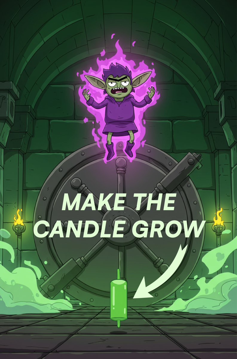 For every 10 likes this green candle grows a bit.

Let's see what happens 🥶

Ᏽዐ𐌁𐌁𐌋ቹ