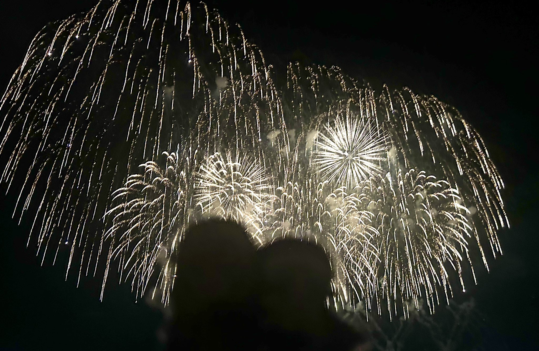 花火 西武園ゆうえんちの花火を東京都内から 撮影：2021.7.18