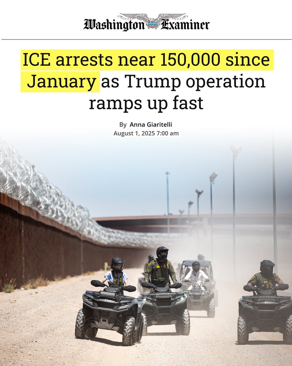 The White House (@whitehouse) on Twitter photo President Donald J. Trump Delivers on His Promise to Deport Illegal Alien Killers, Rapists, & Other Criminals 💪 <a href="/dcexaminer/">Washington Examiner</a>: 'Trump’s Operation Ramps Up FAST!' 🚨 President Donald J. Trump Delivers on His Promise to Deport Illegal Alien Killers, Rapists, & Other Criminals 💪 <a href="/dcexaminer/">Washington Examiner</a>: 'Trump’s Operation Ramps Up FAST!' 🚨