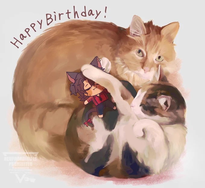 Happy Birthday, kitty bartender #Tailored2Taiga2025 #TaigaIllust