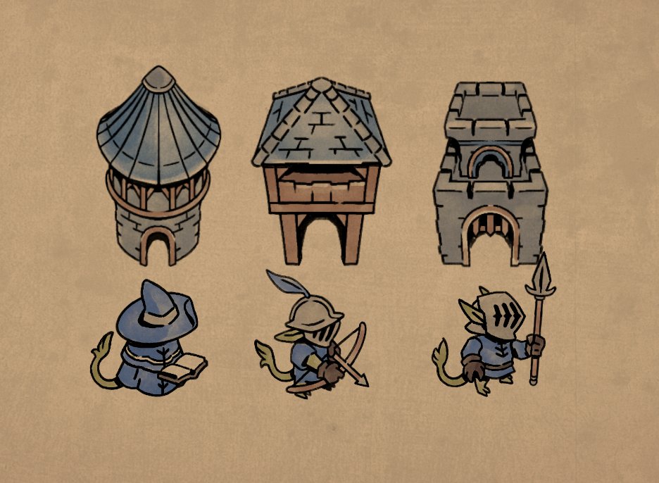EDesmodus's tweet image. You can now recruit heroes at the towers!
#GMTKJam #madewithunity #gamedev #indiegames