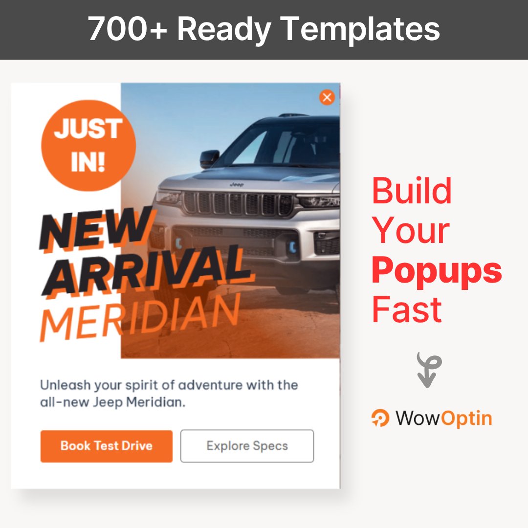 wpxpoofficial's tweet photo. What you’re seeing? Just the tip of the iceberg. 🧊
[This is just 1 of 700+]

We’re sharing a first look at our latest ready-made WowOptin templates.
🔸 Scroll-stopping visuals
🔸 Built-in conversion psychology
🔸 Click-ready in seconds

Ready to level up your popups?

#WowOptin https://t.co/lsC2wC4A3Q