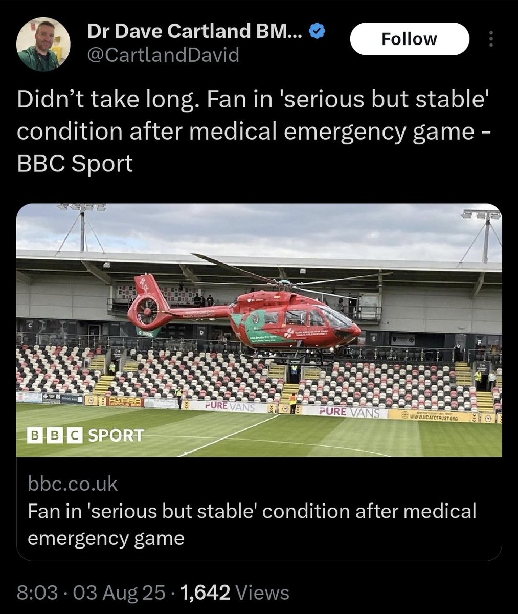 Slim and Proud 🏳️🌈 (@slim2buff) on Twitter photo Interested <a href="/kickitout/">Kick It Out</a> @thefa how this rabid antivaxxer & struck off GP referees games in Cornwall whilst also mocking deaths & medical incidents involving sports people & supporters? Falsely claiming they're Covid vaccine induced.
Not a good look for FA & the leagues clubs Interested <a href="/kickitout/">Kick It Out</a> @thefa how this rabid antivaxxer & struck off GP referees games in Cornwall whilst also mocking deaths & medical incidents involving sports people & supporters? Falsely claiming they're Covid vaccine induced.
Not a good look for FA & the leagues clubs