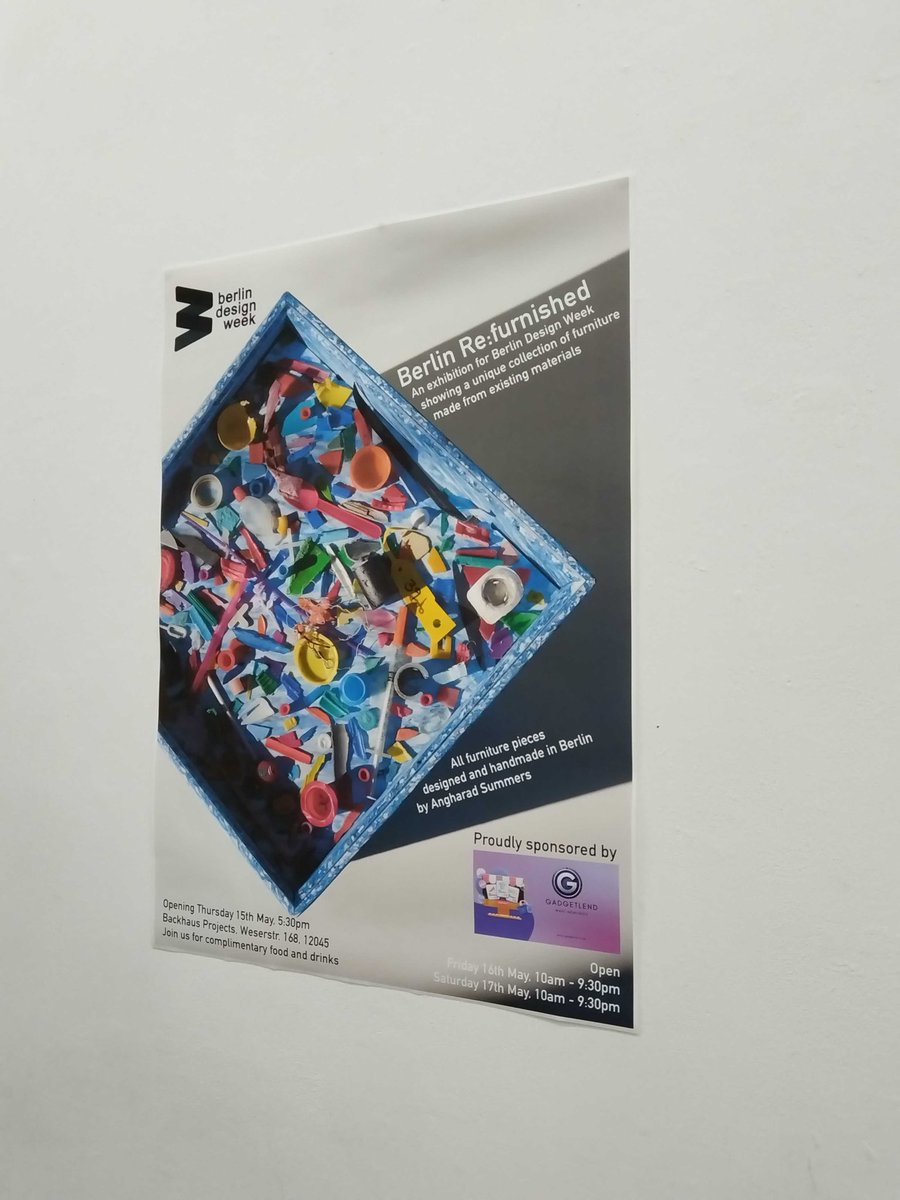 gadgetlend's tweet image. Gadgetlend war stolzer Sponsor von „Berlin Re:furnished“ – der gefeierten Ausstellung von Angharad Summers auf der #BerlinDesignWeek.
🎨 Nachhaltiges Design trifft innovative Technik.
👉 Jetzt registrieren: gadgetlend.de
#Gadgetlend #DesignMeetsTech #SharingEconomy