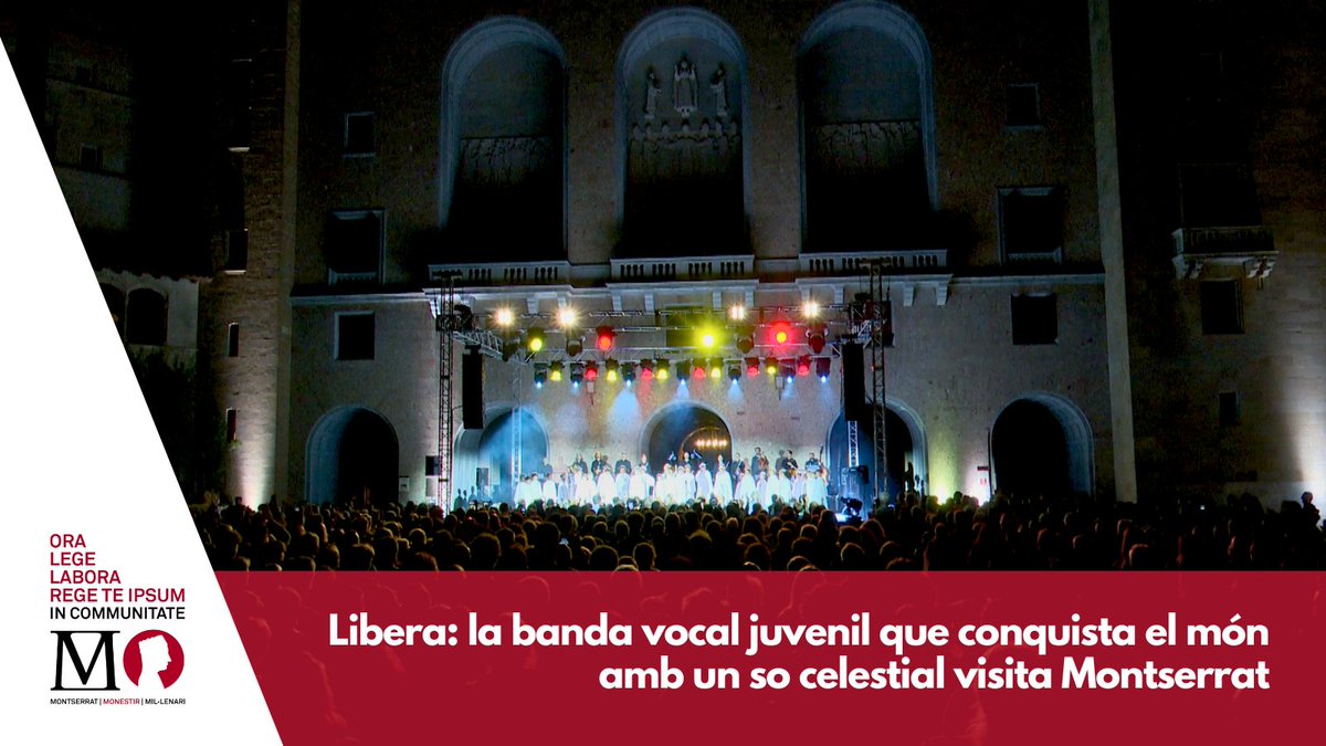 🎼Prop d'un miler i mig de persones van gaudir ahir d'un espectacular concert del cor <a href="/officiallibera/">Libera</a>  a #Montserrat ⛰️. 

📰 Notícia a: millenarimontserrat.cat/noticia/439/li…