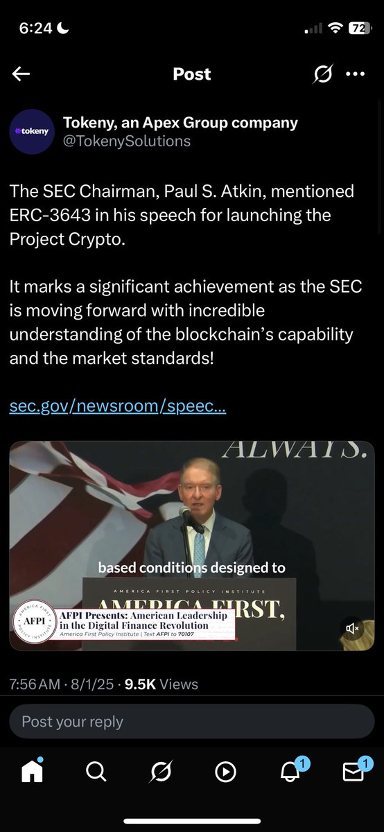 The US SEC has whitelisted ERC3643 as a standard for tokenized assets. 

Chainlink’s Automated Compliance Engine (ACE) and Cross-Chain Identity (CCID) solutions along with vLEI identifiers are baked right into the standard itself. $LINK

As such, if a highly regulated company,