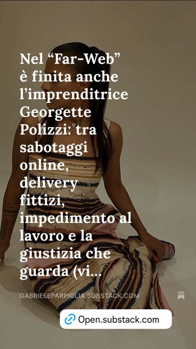 Parpiglia's tweet image. open.substack.com/pub/gabrielepa… #georgette #farweb