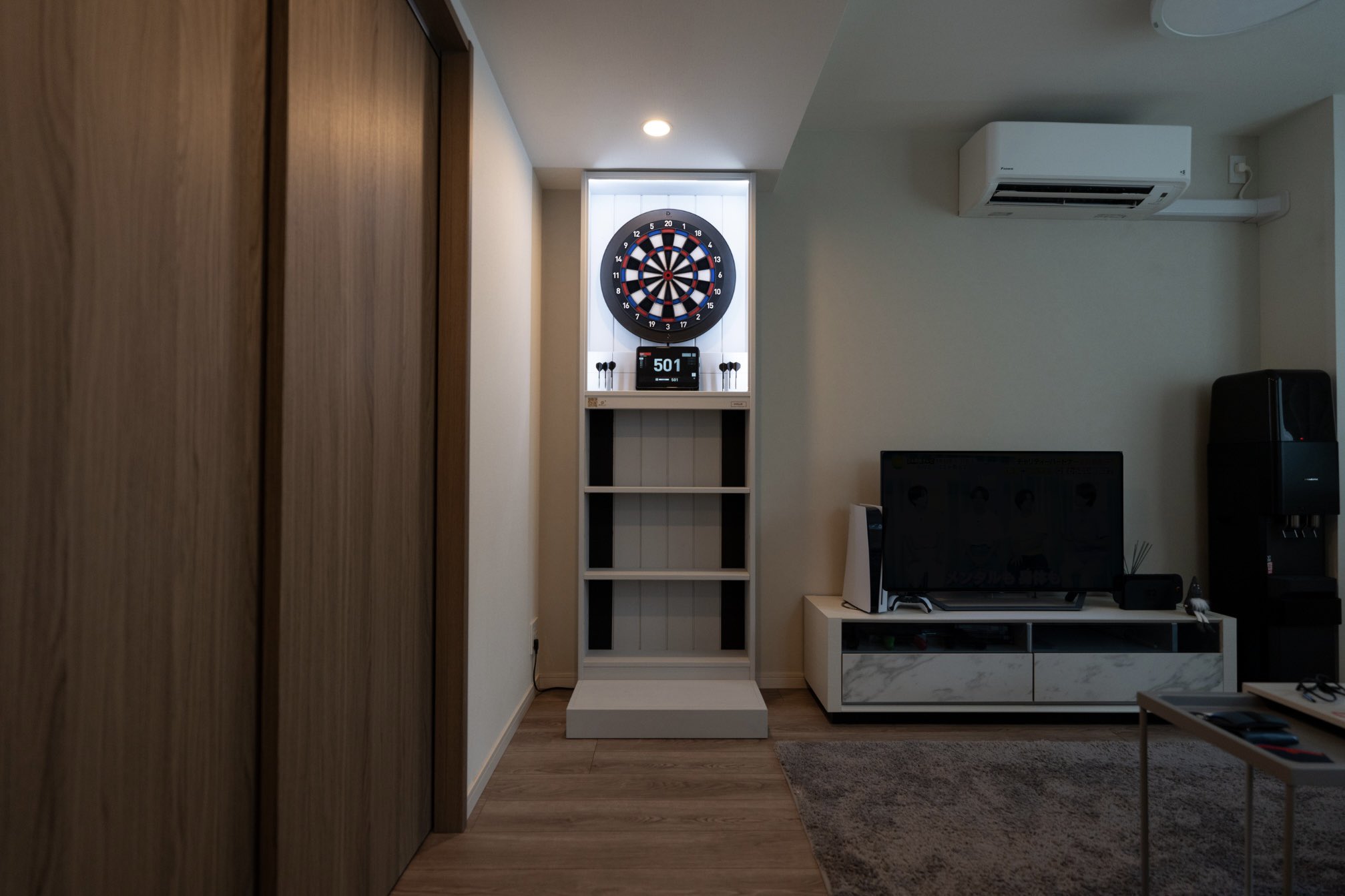yuji　ダーツ台 yuji ダーツ台 MOJI Darts Machine for Family(B) – 木製ダーツ