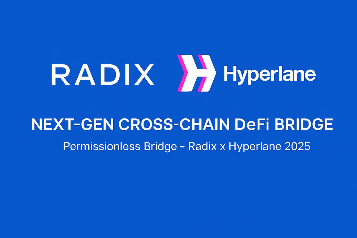 Hyperlane integration is just around the corner for #RadixFam! 🟢🌉
💡 This upgrade will connect Radix with 100+ other chains, making it easier than ever to move assets and access opportunities across the crypto universe - safely and seamlessly.
No more risky bridges or sleepless