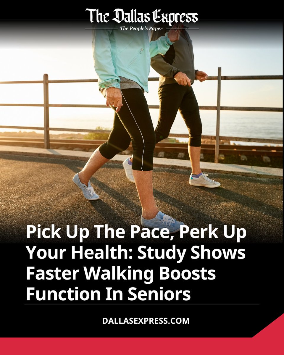A study shows adding intensity to physical activity, like faster walking, can improve physical function in seniors, no matter your age.

dallasexpress.com/health/pick-up…