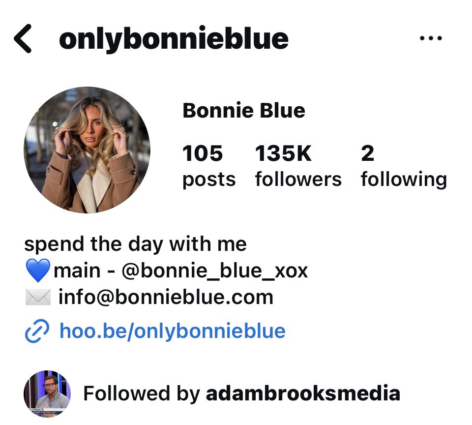 SophieRose19x's tweet photo. Adam Brooks must be following Bonnie Blue (both accounts) and Lily Phillips on Instagram purely for ‘research’ right? Ugh, they’re 20 years younger than him. https://t.co/qMMFdyIVvF