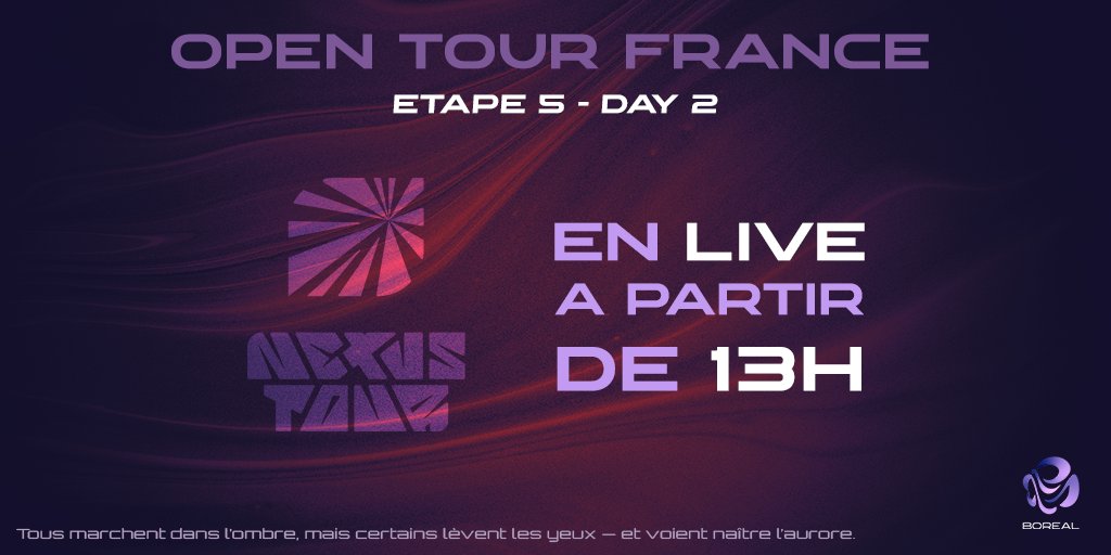 ON VA CHERCHER LE DAY 3 !

Rendez-vous sur le live dès maintenant avec Kuma et <a href="/ShakyBoreal/">BRL Shakyna</a> pour encourager l'équipe !

🎦twitch.tv/borealtrinity

On est on fire 🔥

#NexusTour #LeagueOfLegends 
by <a href="/OpenTourFrance/">Le Tour</a>