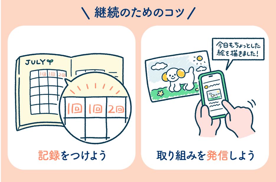 最初の一歩を踏み出したら、ぜひ記録をつけてください

腹筋を1回したなら、カレンダーや手帳に「1回」と記録をつける。
毎日記録をつけると、何もできていない日を気持ち悪く感じるようになり、自然と継続につながります😊

#やってみたい #はじめの一歩
lifestylestore.okamura.co.jp/blogs/workgood…