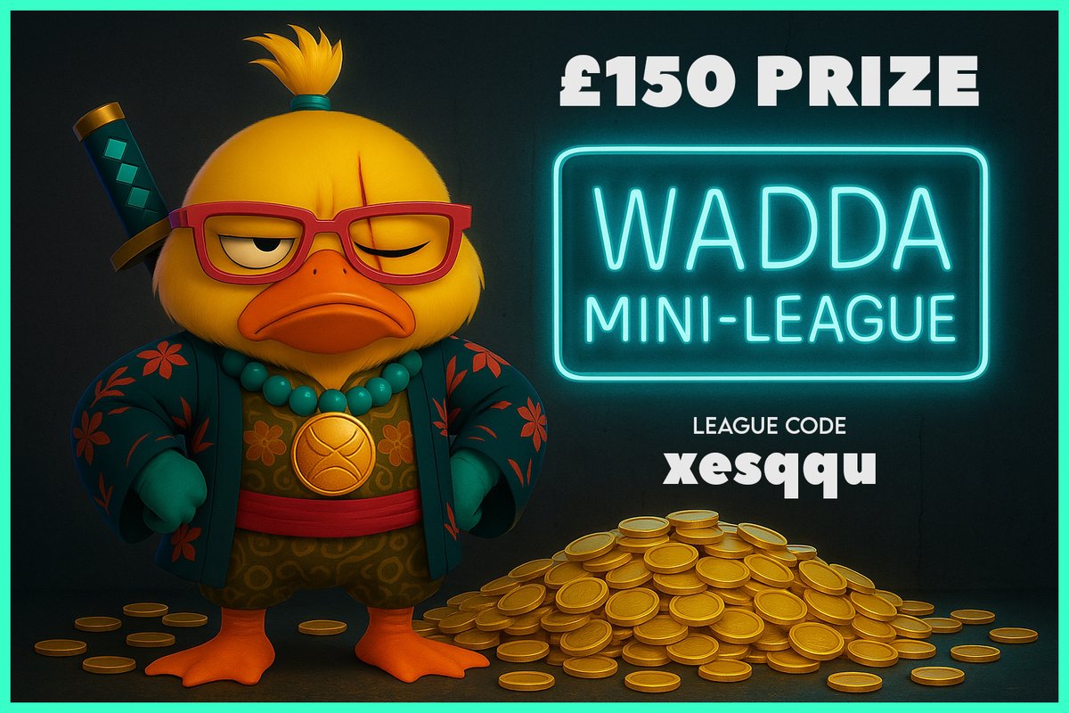 Soso Bunny FPL (@s0s0_bunny) on Twitter photo ๐ฅ ยฃ150 CASH PRIZE โ FPL MINI-LEAGUE ๐ฅ
๐ FREE TO ENTER
๐ Total Prize Pool: ยฃ150
๐ฅ ยฃ85โ๐ฅ ยฃ40โ๐ฅ ยฃ25
๐ฃ To enter:
โ
RT & Follow <a href="/Wadda_Duck/">WADDA DUCK FPL</a>
โ
Comment your FPL Team Name ๐ฝ
โณ๏ธ Tag a friend (optional but appreciated)
๐๏ธ Deadline: Oct 1
๐๏ธ League Code: xesqqu
๐บ Cheers,
๐ฅ ๐ฅ ยฃ150 CASH PRIZE โ FPL MINI-LEAGUE ๐ฅ
๐ FREE TO ENTER
๐ Total Prize Pool: ยฃ150
๐ฅ ยฃ85โ๐ฅ ยฃ40โ๐ฅ ยฃ25
๐ฃ To enter:
โ
RT & Follow <a href="/Wadda_Duck/">WADDA DUCK FPL</a>
โ
Comment your FPL Team Name ๐ฝ
โณ๏ธ Tag a friend (optional but appreciated)
๐๏ธ Deadline: Oct 1
๐๏ธ League Code: xesqqu
๐บ Cheers,
๐ฅ