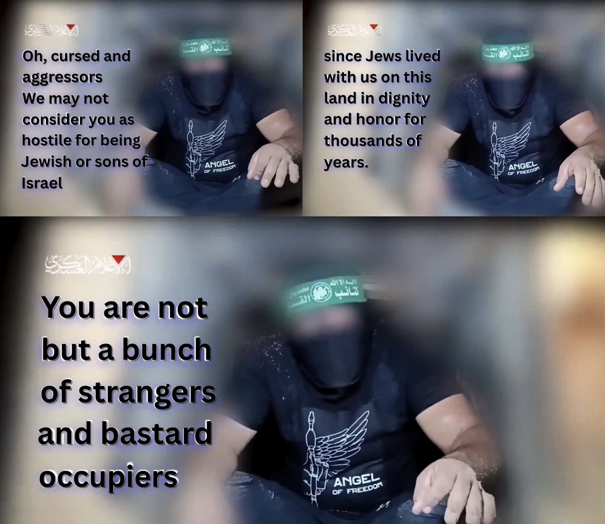 Stellungnahme der Hamas-Führung:

Palästina gehört den Palästinensern – Muslimen, Juden und Christen.
Die westliche Besiedlung seit 1900 wird als koloniale Fremdherrschaft betrachtet, deren Ende unausweichlich sei.  #FreePalestine