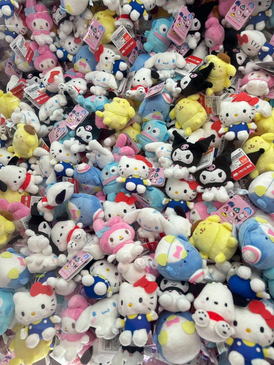 【おすすめ景品🎁】

今日のおすすめ景品は
サンリオキャラクターズ　マスコットDX～ほっぺにチーク～ です！

９種類のキャラクターのマスコットが登場中✨
山盛りになってブースに置いてあるので、初心者の方でも挑戦しやすいです💪

ぜひゲットしてみてください🙌

＃タイステ多摩
#サンリオ