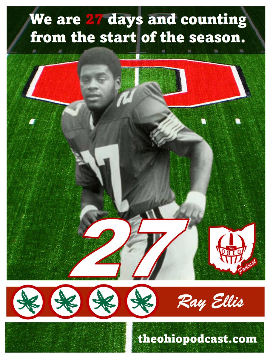 Happy Sunday Funday Buckeye Nation! We are Ray Ellis (27) days away from the season kicking off inside The Shoe. #theohiopodcast