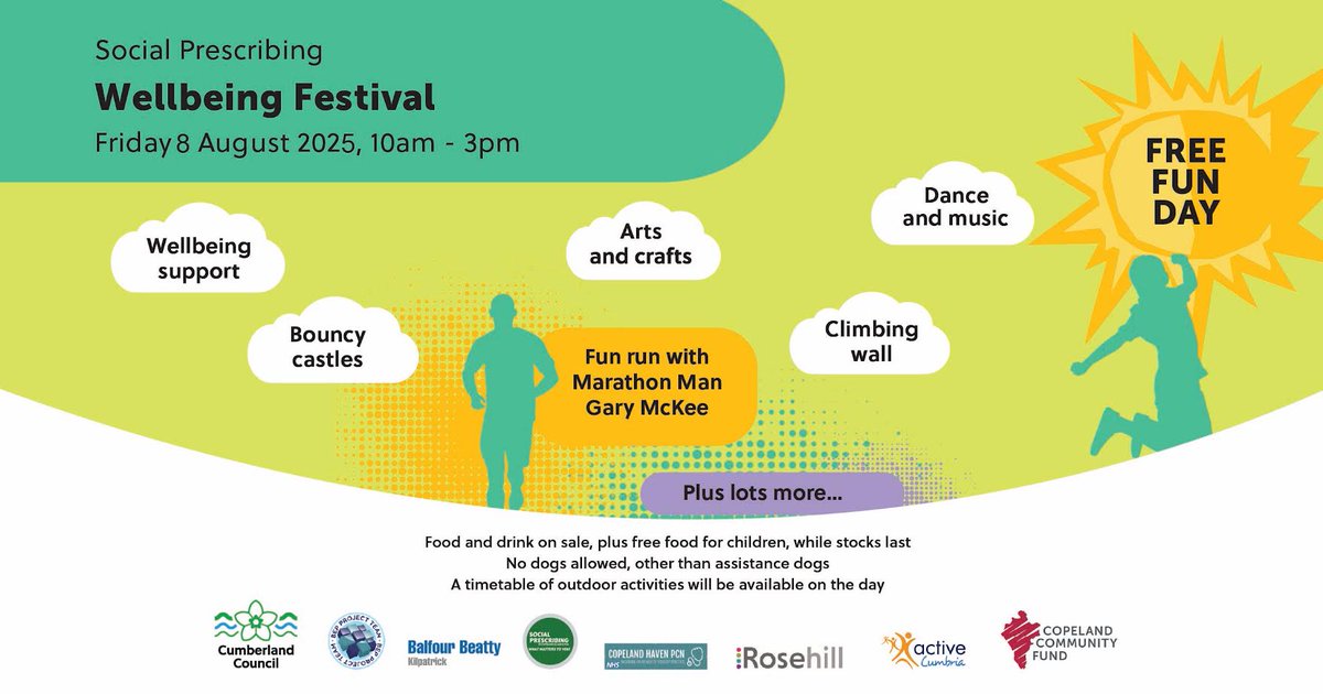 The TWCFR Team will be at this event with <a href="/EyesOpenHIV/">Eyes Open</a> and <a href="/BlueSkyTrust/">Blue Sky Trust</a>, its a fantastic day for all the family! 

All welcome! 

Cumberland Council 

💙 🧡 ❤️ 💜 💚 💛