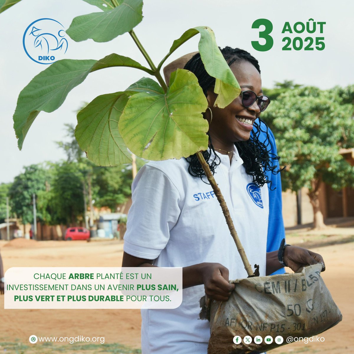 🌳✨ Bonne fête de l’arbre ! ✨🌳
Chez DIKO, nous sommes fiers de nous associer à la communauté nationale pour planter et entretenir nos précieux arbres. Ensemble, contribuons à préserver notre environnement pour un avenir plus vert !

À toutes et à tous, joyeuse fête de l’arbre
