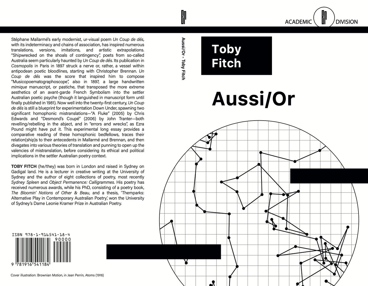AUSSI/OR by Toby Fitch *out 9 October*
erratumpress.com/aussior

"a beautiful piece of contemporary literary criticism, witty yet utterly serious.” —Justin Clemens