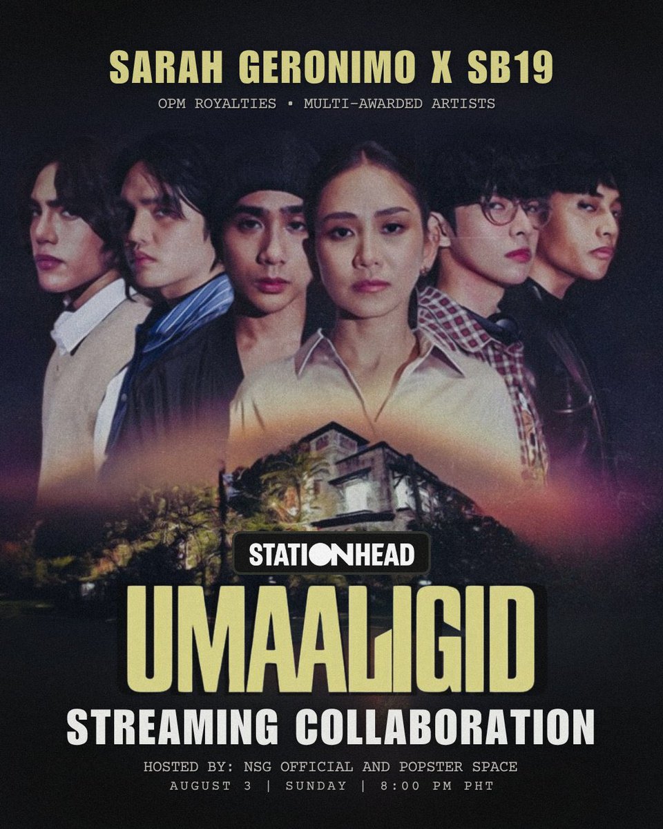 ๐ฟ๐๐ ๐๐๐๐๐ ุช๏ธ (@sisiwpaw) on Twitter photo Hello A'tin and Popsters! See you.
๐๏ธ Aug 3 | SUNDAY
๐ 8:00 PM โ 10:00 PM PHT
๐ป stationhead.com/nsgstationhead
SAW NORTH AMERICA SOLDOUT
<a href="/SB19Official/">SB19 Official</a> #SB19
#SB19SaWWorldTourNA_7of7 Hello A'tin and Popsters! See you.
๐๏ธ Aug 3 | SUNDAY
๐ 8:00 PM โ 10:00 PM PHT
๐ป stationhead.com/nsgstationhead
SAW NORTH AMERICA SOLDOUT
<a href="/SB19Official/">SB19 Official</a> #SB19
#SB19SaWWorldTourNA_7of7