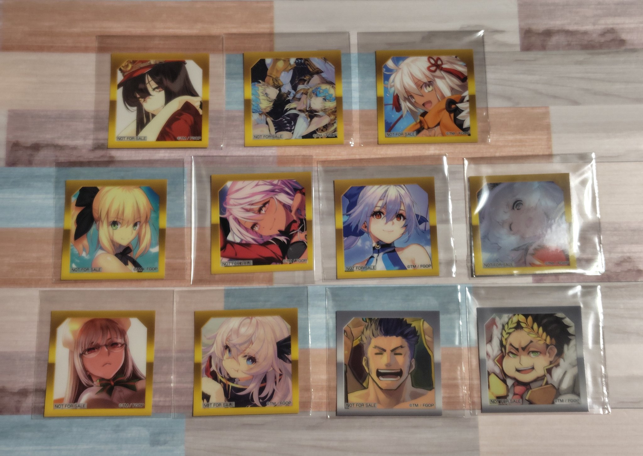 FGO 最終再臨展 特典 選択画面風ステッカー シャルルマーニュ FGO 最終再臨展 特典 選択画面風ステッカー シャルルマーニュ