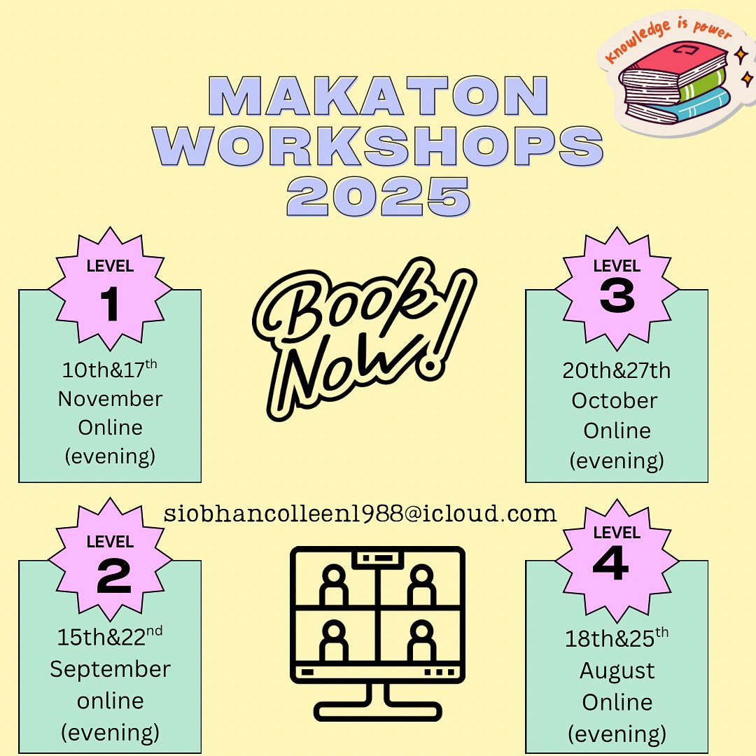 Happy Sunday ☀️
I am back delivering workshops in just over two weeks time 🙌🏻🥳
There is limited time to sign up for Level 4 online so if you would like to complete your core vocabulary journey please get in touch soon🫣
Limited availability across the other dates😀