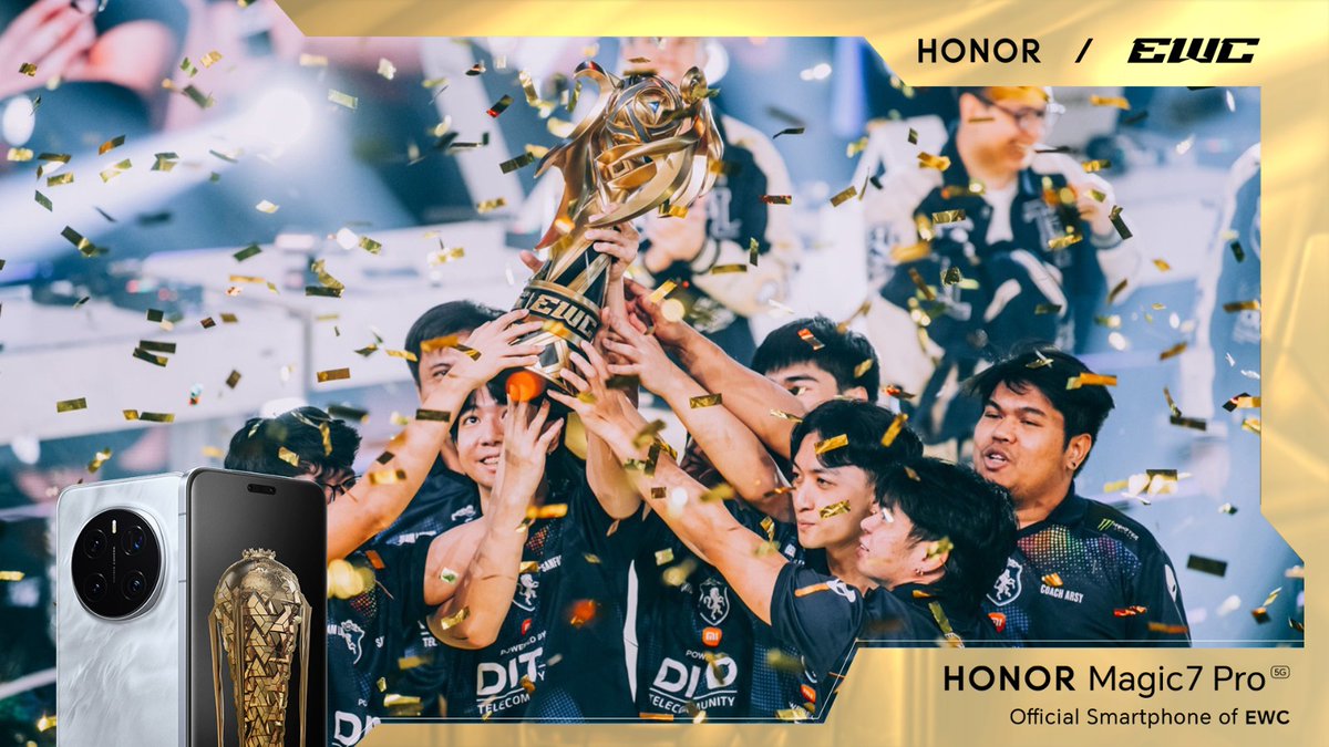 ألف مبروك لفريق Team Liquid على الفوز التاريخي في نهائي MLBB بـ #كأس_العالم_للرياضات_الإلكترونية! 🏆

الأداء كان ملهم... والانتصار كان مستحق 👑
بدعم من الأداء القوي لهاتف HONOR Magic7 Pro، كل لحظة كانت تحت السيطرة 🎮

#HONORxEWC2025
 #HONORMagic7Pro